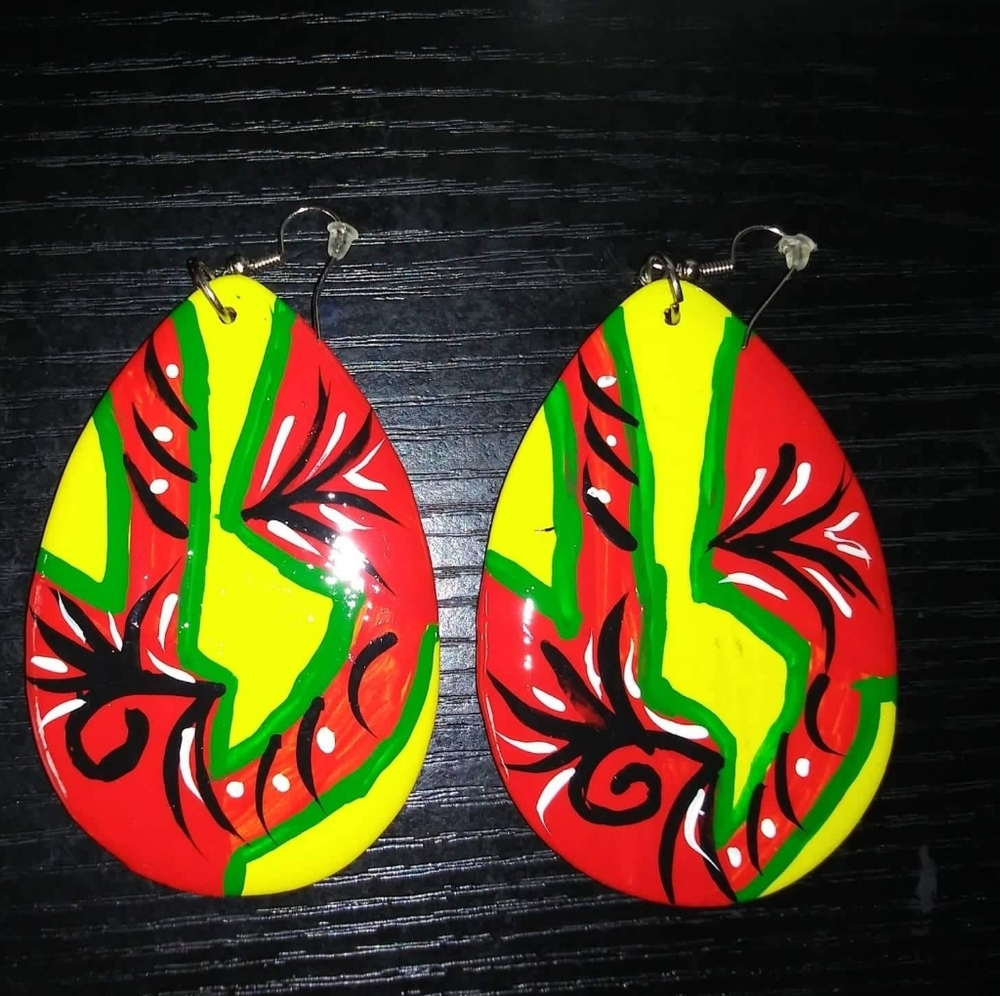 Hand painted earrings